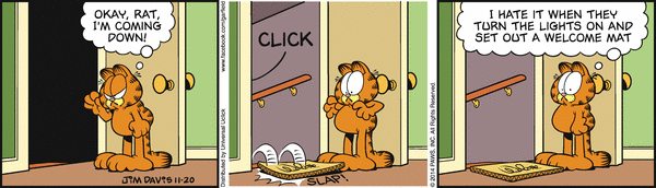 Komiksy garfield - komiks z dnia 20/11/2014