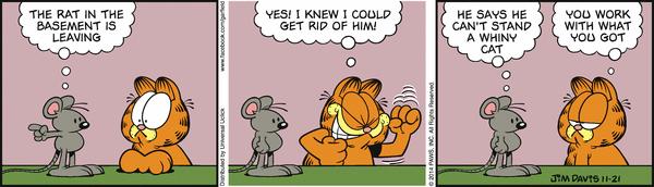 Komiksy garfield - komiks z dnia 21/11/2014