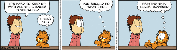 Komiksy garfield - komiks z dnia 22/11/2014