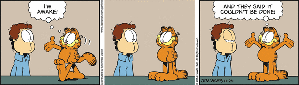 Komiksy garfield - komiks z dnia 24/11/2014