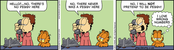 Komiksy garfield - komiks z dnia 25/11/2014