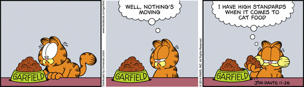 Komiksy garfield - komiks z dnia 26/11/2014