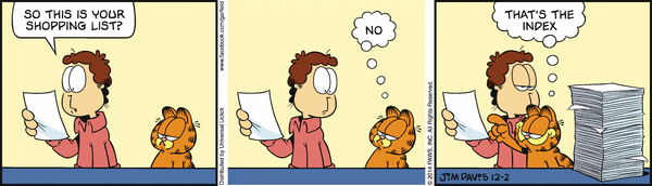 Komiksy garfield - komiks z dnia 02/12/2014