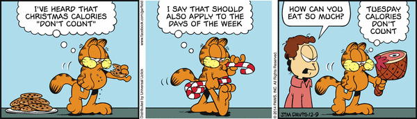Komiksy garfield - komiks z dnia 09/12/2014