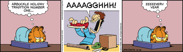 Komiksy garfield - komiks z dnia 16/12/2014