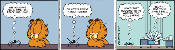 Komiksy garfield - komiks z dnia 20/12/2014