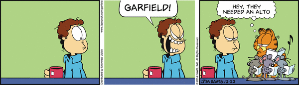 Komiksy garfield - komiks z dnia 22/12/2014