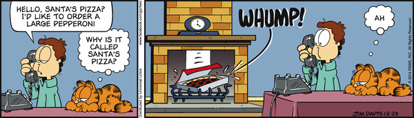 Komiksy garfield - komiks z dnia 23/12/2014