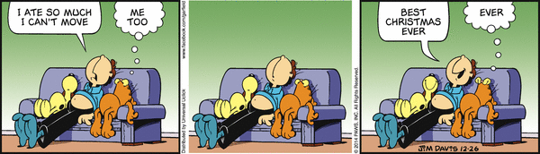 Komiksy garfield - komiks z dnia 26/12/2014