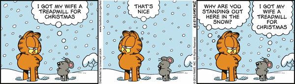 Komiksy garfield - komiks z dnia 29/12/2014