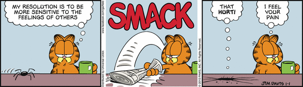 Komiksy garfield - komiks z dnia 01/01/2015