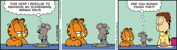 Komiksy garfield - komiks z dnia 02/01/2015