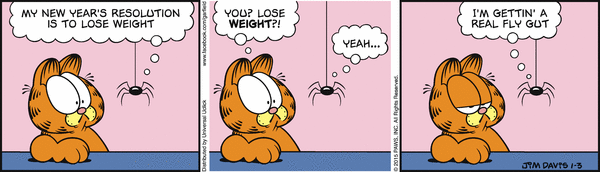 Komiksy garfield - komiks z dnia 03/01/2015