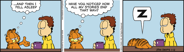 Komiksy garfield - komiks z dnia 12/01/2015