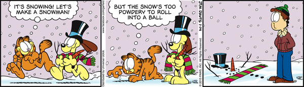 Komiksy garfield - komiks z dnia 14/01/2015