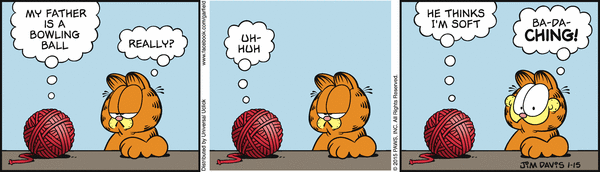 Komiksy garfield - komiks z dnia 15/01/2015