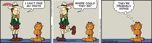 Komiksy garfield - komiks z dnia 16/01/2015