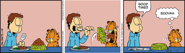 Komiksy garfield - komiks z dnia 19/01/2015