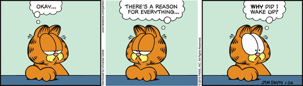 Komiksy garfield - komiks z dnia 26/01/2015