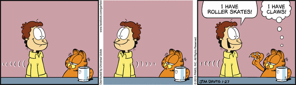 Komiksy garfield - komiks z dnia 27/01/2015