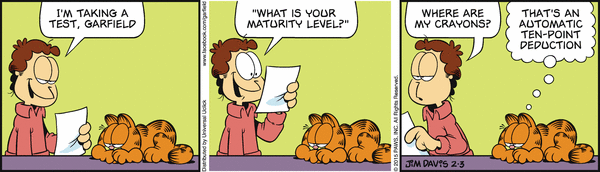 Komiksy garfield - komiks z dnia 03/02/2015