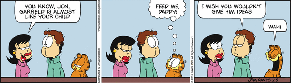 Komiksy garfield - komiks z dnia 05/02/2015