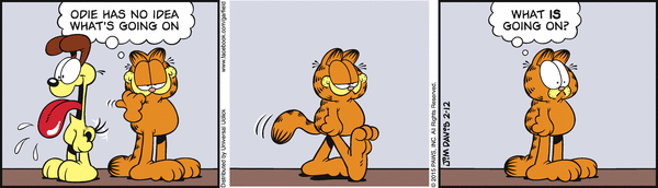 Komiksy garfield - komiks z dnia 12/02/2015