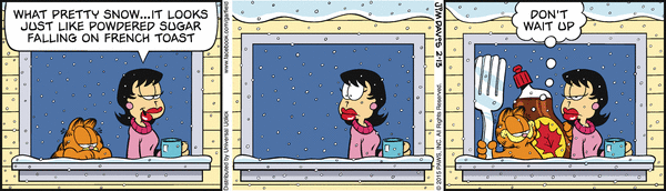 Komiksy garfield - komiks z dnia 13/02/2015