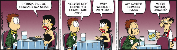 Komiksy garfield - komiks z dnia 14/02/2015