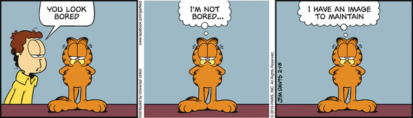 Komiksy garfield - komiks z dnia 16/02/2015