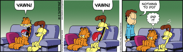 Komiksy garfield - komiks z dnia 18/02/2015