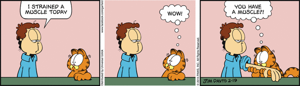 Komiksy garfield - komiks z dnia 19/02/2015