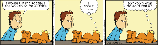 Komiksy garfield - komiks z dnia 21/02/2015