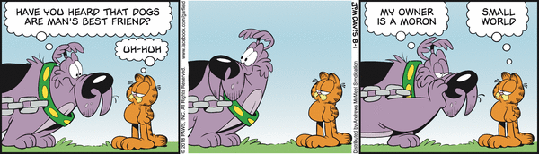 Komiksy garfield - komiks z dnia 01/08/2018