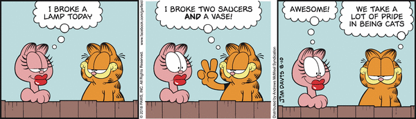 Komiksy garfield - komiks z dnia 10/08/2018