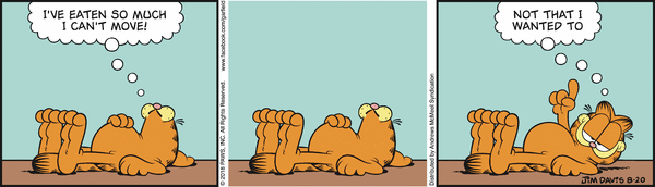 Komiksy garfield - komiks z dnia 20/08/2018