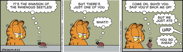 Komiksy garfield - komiks z dnia 23/08/2018
