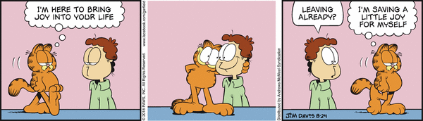 Komiksy garfield - komiks z dnia 24/08/2018