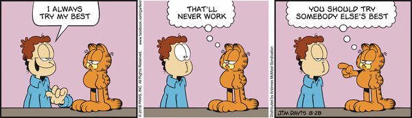 Komiksy garfield - komiks z dnia 28/08/2018