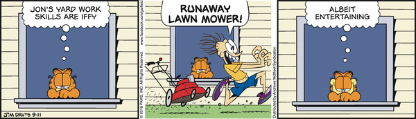 Komiksy garfield - komiks z dnia 11/09/2018