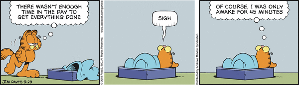 Komiksy garfield - komiks z dnia 29/09/2018