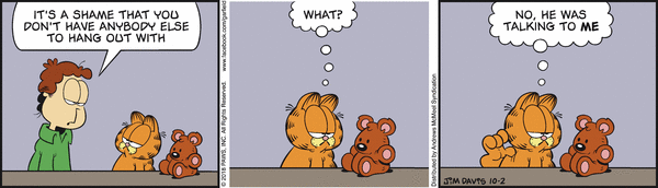 Komiksy garfield - komiks z dnia 02/10/2018