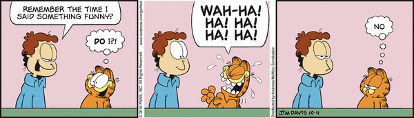 Komiksy garfield - komiks z dnia 04/10/2018