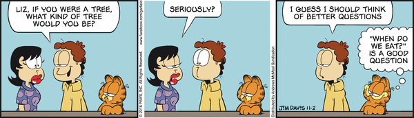 Komiksy garfield - komiks z dnia 02/11/2018