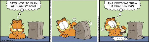 Komiksy garfield - komiks z dnia 03/11/2018