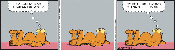 Komiksy garfield - komiks z dnia 05/11/2018