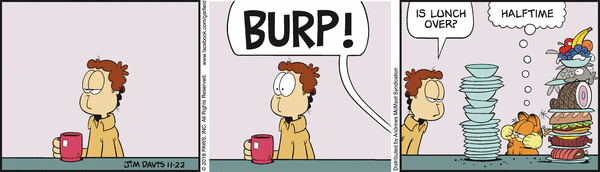 Komiksy garfield - komiks z dnia 22/11/2018