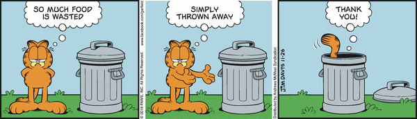 Komiksy garfield - komiks z dnia 26/11/2018