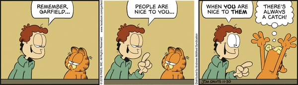 Komiksy garfield - komiks z dnia 30/11/2018