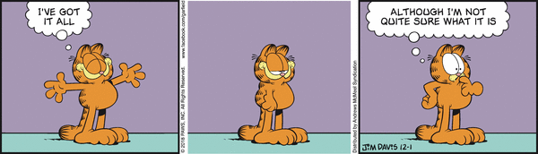 Komiksy garfield - komiks z dnia 01/12/2018